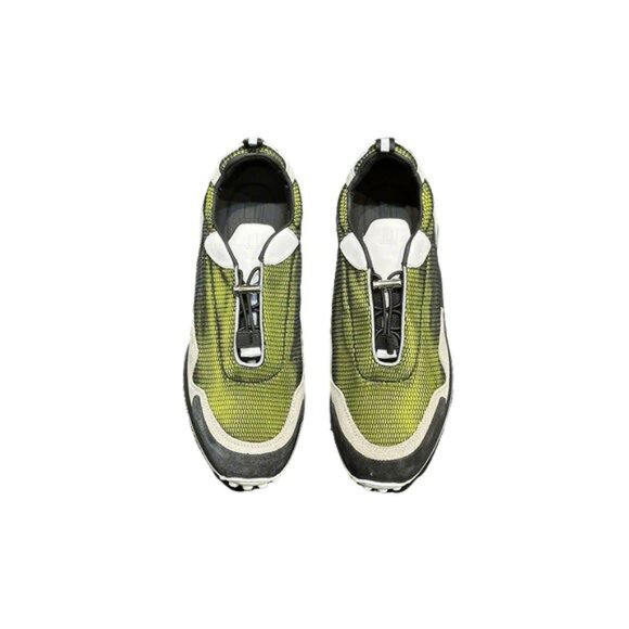 Dunhill Mens Lace-Up Casual Mesh Sneakers Green - Picture 1 of 10